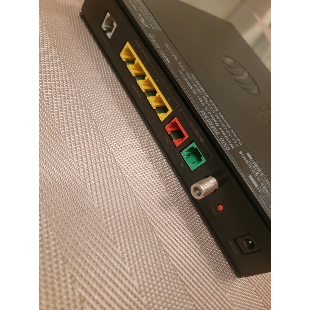 AT&T Pace 3801HGV U-Verse 4 port Wireless Modem Router (No Power Supply)